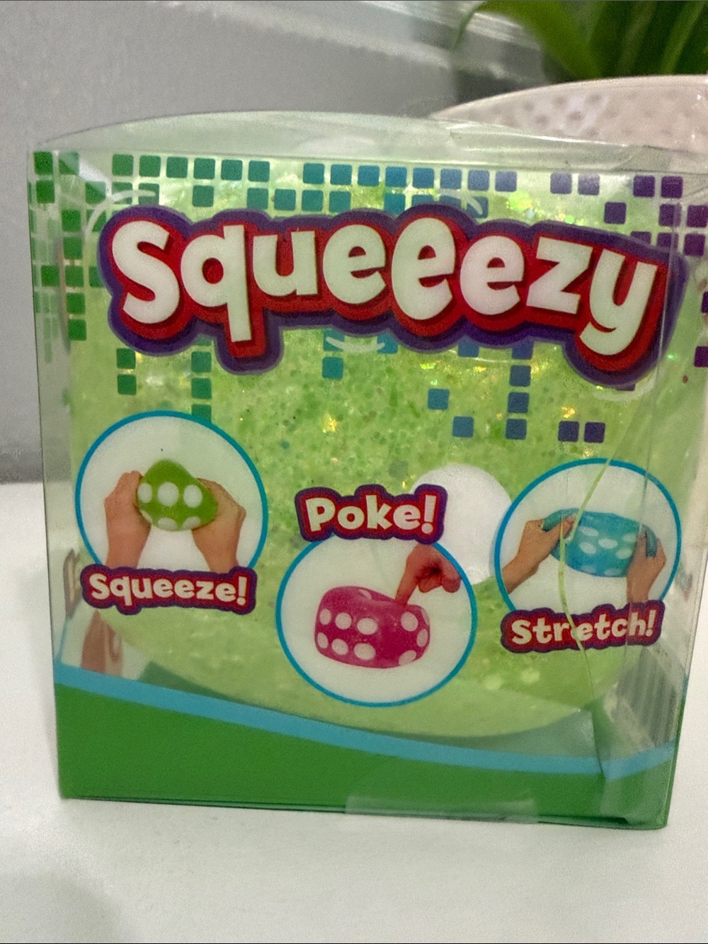Squeeezy Dice Squishy - Green